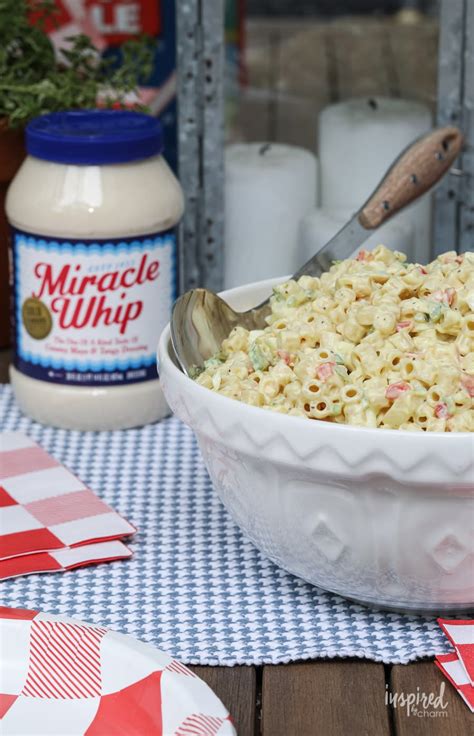 Amish macaroni salad is a potluck classic! Macaroni Salad (Miracle Whip Based) Recipe #macaronisalad ...