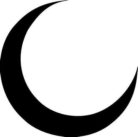 Black Crescent Clip Art At Clker Com Moon Svgpng Download