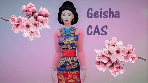 The Sims 4 Cas Cc Geisha Challenge Youtube