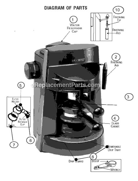 Mr Coffee Ecm250 Parts List And Diagram