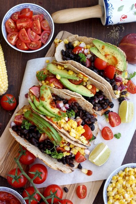 5 Minute Easy Vegan Tacos • Happy Kitchenrocks