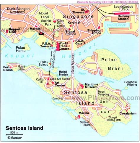 Singapore Attractions Map Map Of Singapore Attractions Republic Of