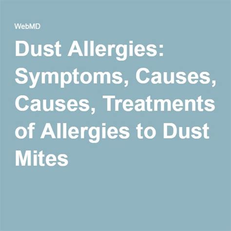 Dust And Dust Mite Allergies Dust Allergy Dust Mite Allergy Allergies