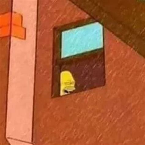 Homer In The Window Laughing Blank Template Imgflip
