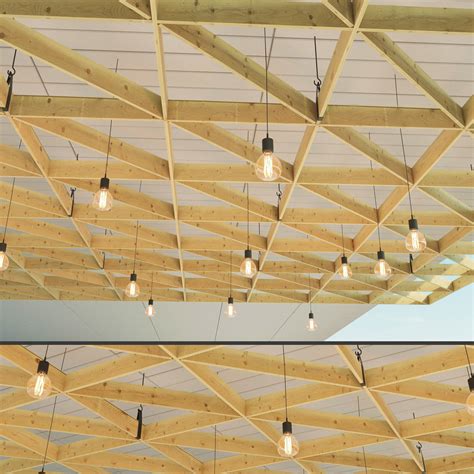 Wooden Suspended Ceiling 3 3d Asset Cgtrader