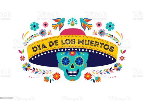 Day Of The Dead Dia De Los Muertos Background Banner And Greeting Card
