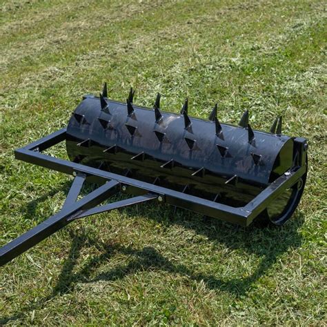 3 Ft Tow Behind Drum Spike Aerator Holds Up To 25 Gal Water 3 Long