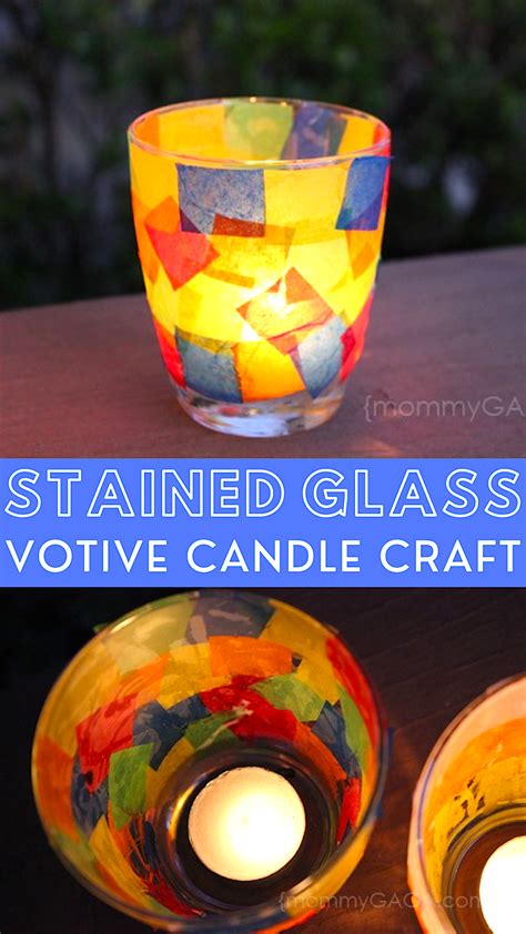 How To Make Stained Glass Votive Candle Holder Craft