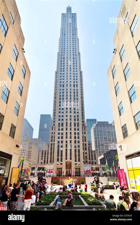 Ge Building Rockefeller Center Stock Photo Alamy