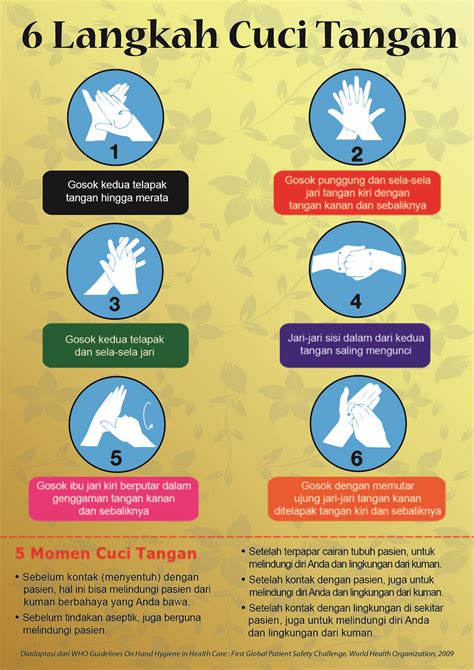 Desain cuci tangan pakai sabun dengan air mengalir, disertai tips langkahnya membutuhkan waktu 60 detik akan menjaga kebersihan dan kesehatan anda. 20+ Ide Pamflet Cuci Tangan 6 Langkah - Little Duckling Blog