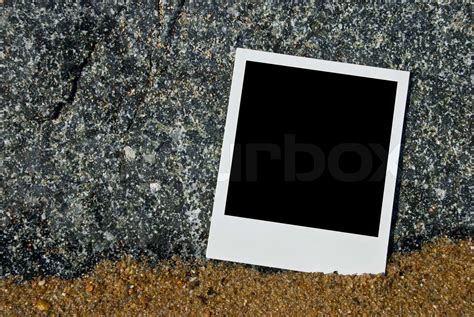 Photo Frame On Sand Stock Image Colourbox