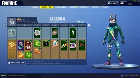 Fortnite Season 6 Battle Pass Outfits Rewards