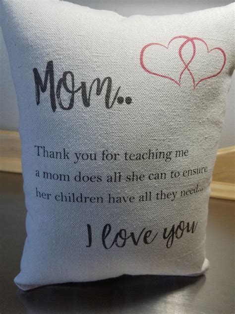 Valentines gifts for mom from son. Gift for mom from son pillow mother gift cotton throw ...