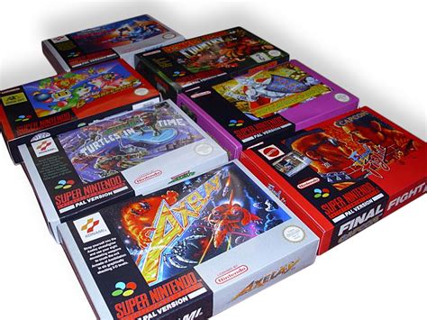 Snes Replacement Game Boxes