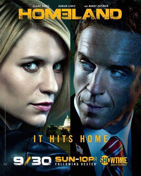 Homeland Season 2 Tv Show Trailer Poster Damian Lewis Claire Danes