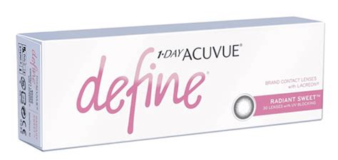 1 Day Acuvue Define Radiant Sweet Daily Wear Contact Lenses Clear4vision