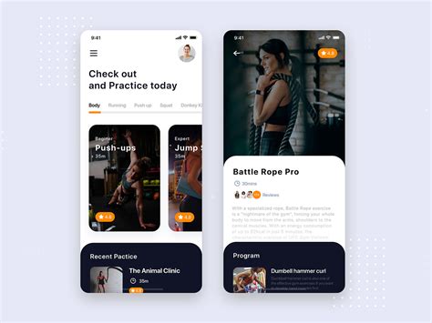 Fitness Training Mobile App Ui Kit Template By Hoangpts On Dribbble