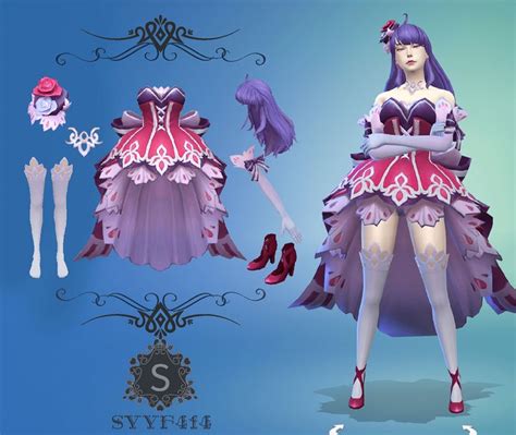 Sims 4 Cc Zhaojun Idol Set Simfileshare Sims 4 Anime Sims 4 Mods