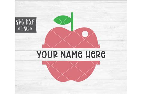 Download Apple Split Monogram Frame SVG DXF PNG By SVGBundlesCo ...