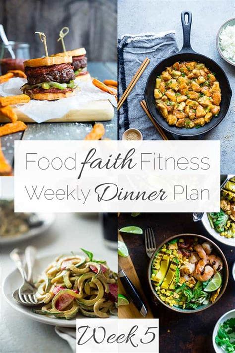 Food Faith Fitness Weekly Dinner Plan Week Food Faith Fitness