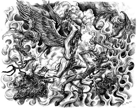 Angel Vs Demon Drawings Free Download K A B L G Design 8904 With