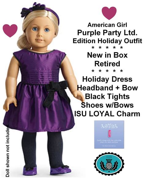 american girl purple party holiday outfit holiday outfits dress headbands purple party