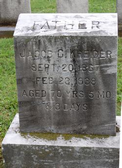 Jacob C Kreider 1867 1938 Mémorial Find a Grave