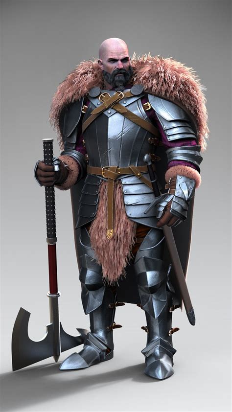 Artstation Barbarian Knight 😃nikolay Naydenov😃 Fantasy Character