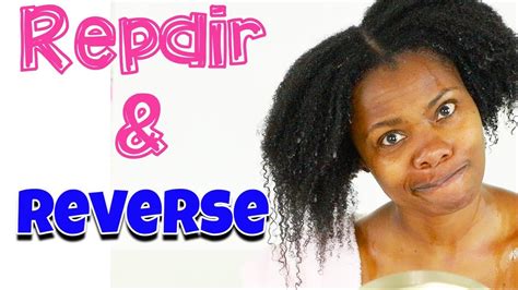How To Repair Heat Damaged Natural Hair Without Cutting It Youtube