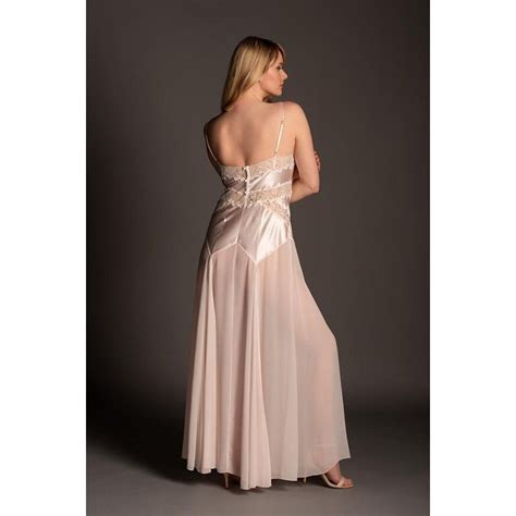 33717 Clementine Polyester Nightdress Night Dress Backless Dress
