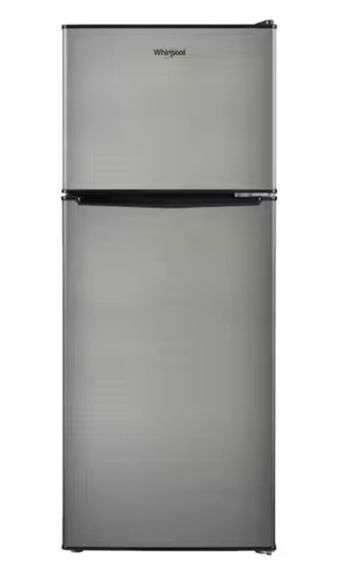 Whirlpool 4 6 Cu Ft Mini Refrigerator With Dual Door True Freezer In