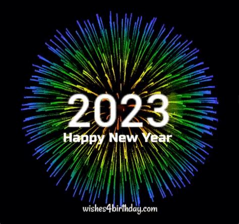 Wonderful Fireworks S Start To The New Year 2023 Happy Birthday