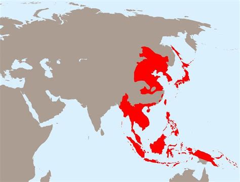 Esta extensión alcanzó el Imperio Japonés en 1943 Mapas Mapa de