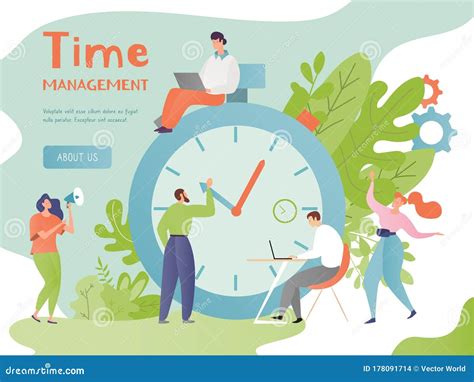 People Control Time Business Team Manage Tasks And Work Efficiently