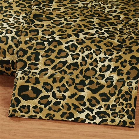 Regal Leopard Sheet Set Leopard Sateen Sheets Sheet Sets Sateen