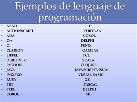 Lenguaje De Programacion Presentacion Explicativa