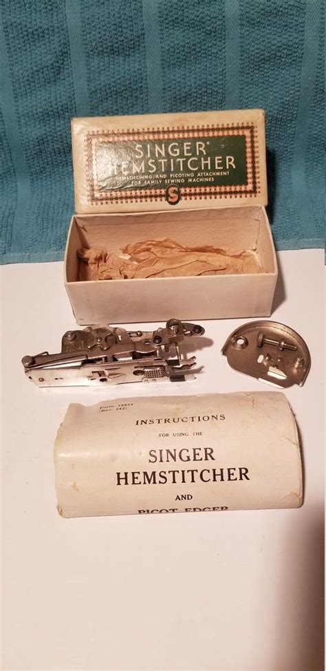 Rare Vintage Singer Featherweight Hemstitcherpicot Edger Part Etsy