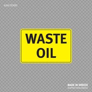 Decal Sticker Waste Oil Contamination Petroleum Based Or Etsy