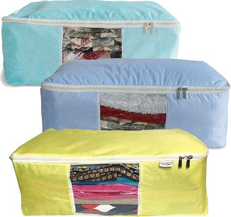 Madam Sew Large Quilt Storage Bag With 2 Way Zipper And See
