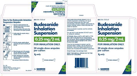 Budesonide By Sandoz Inc Budesonide Suspension