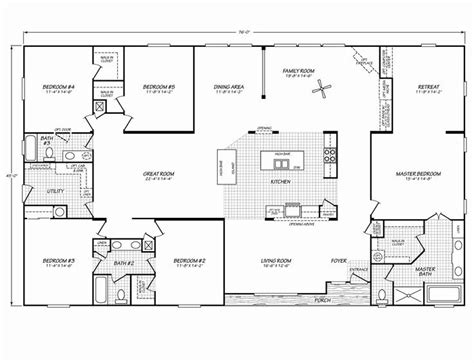 Quadruple Wide Mobile Home Floor Plans Floorplansclick