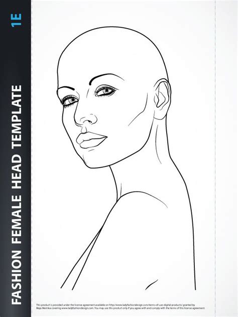Female Face Drawing Template At Explore Collection
