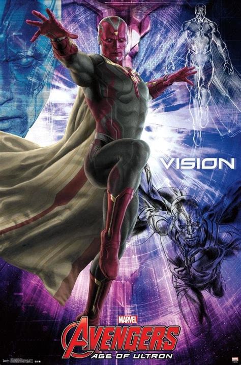 Avengers 2 Age Of Ultron Vision Marvel Movie Poster 22x34 Inch Amazon