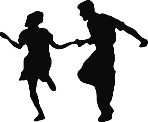 Swing Dance Silhouette At Getdrawings Free Download