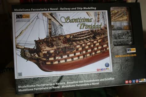 Occre Santisima Trinidad Scale Wooden Model Ship Display Kit Picclick