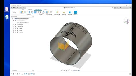 Fusion 360 Sheet Metal Cylinder Unfold Flatten To Put Designs On For