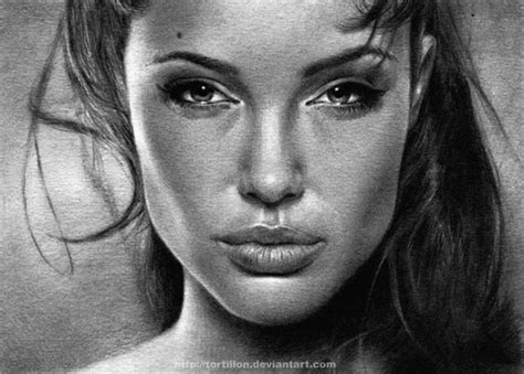 Pencil Drawing Of Angelina Jolie Pencil Drawing Pictures Realistic