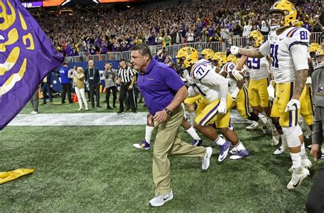 Ed Orgeron Named Ap Coach Of The Year He S Third Lsu Coach To Win In History Lsu