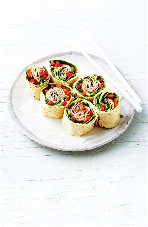 Roast Beef Mustard Cream Cheese And Roasted Pepper Pinwheels Recipe