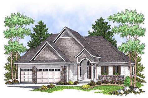 The interior has 1 bedroom, 1 bath, and a 10' x 10' loft. Country Home with 2 Bdrms, 1750 Sq Ft | House Plan #101-1442